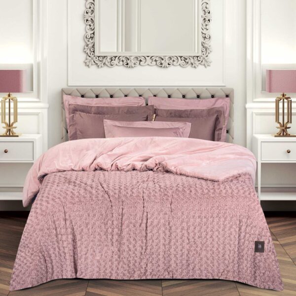 GREENWICH POLO CLUB ΚΟΥΒΕΡΤΟΠΑΠΛΩΜΑ RABBIT FAUX FUR KING ESSENTIAL 3961 NUDE shopinhome shopinhome