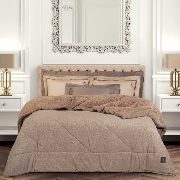 GREENWICH POLO CLUB ΚΟΥΒΕΡΤΟΠΑΠΛΩΜΑ KING SHERPA ESSENTIAL 4437 TAUPE shopinhome shopinhome