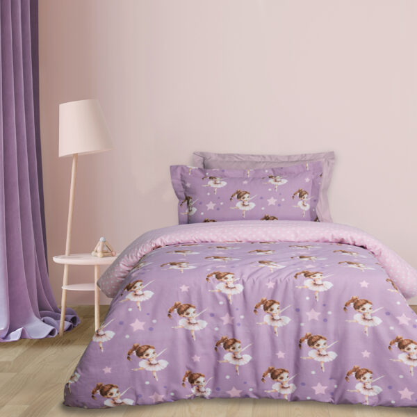 DAS KIDS ΣΕΤ ΠΑΠΛΩΜΑΤΟΘΗΚΗ ΜΟΝΗ 4972 PINK, PURPLE shopinhome shopinhome