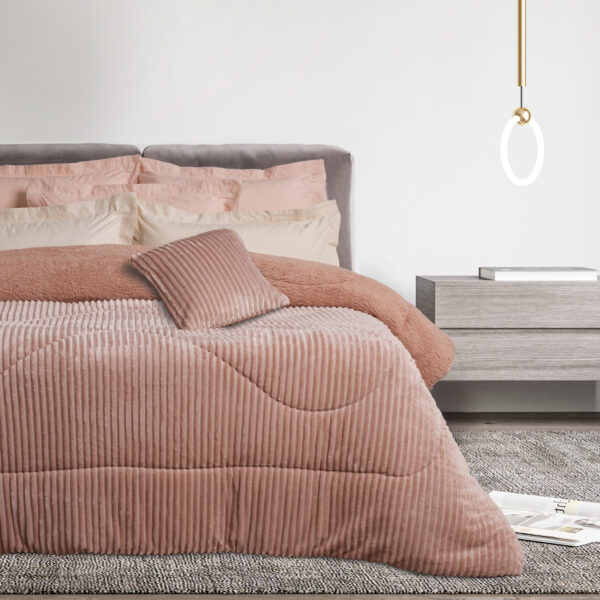 DAS HOME ΚΟΥΒΕΡΤΟΠΑΠΛΩΜΑ SHERPA ΜΟΝΟ 1363 NUDE shopinhome shopinhome