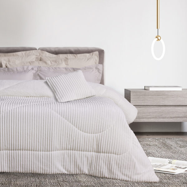 DAS HOME ΚΟΥΒΕΡΤΟΠΑΠΛΩΜΑ SHERPA ΥΠΕΡΔΙΠΛΟ 1364 WHITE shopinhome shopinhome