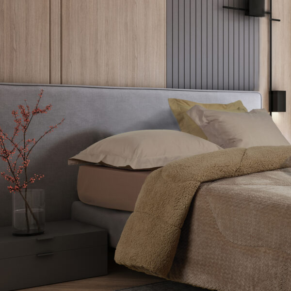 DAS HOME ΚΟΥΒΕΡΤΟΠΑΠΛΩΜΑ SHERPA ΥΠΕΡΔΙΠΛΟ 1367 TAUPE shopinhome shopinhome