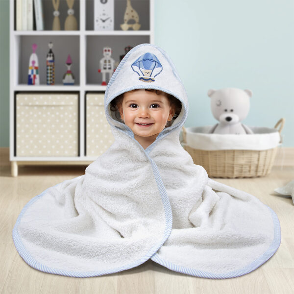 LINO ΚΑΠΑ PALONCINO WHITE/BLUE 75X75 shopinhome shopinhome