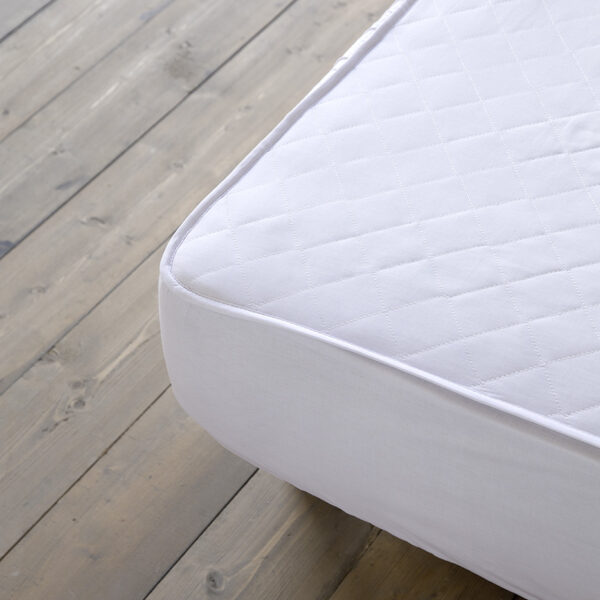 Nima Home Επίστρωμα 160×200+30 Abbraccio – Καπιτονέ με Φούστα Ύφασμα Λευκό shopinhome shopinhome