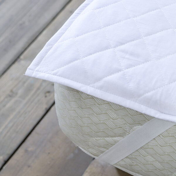 Nima Home Επίστρωμα 180×200 Abbraccio – Επιφάνεια Καπιτονέ με Λάστιχο Λευκό shopinhome shopinhome