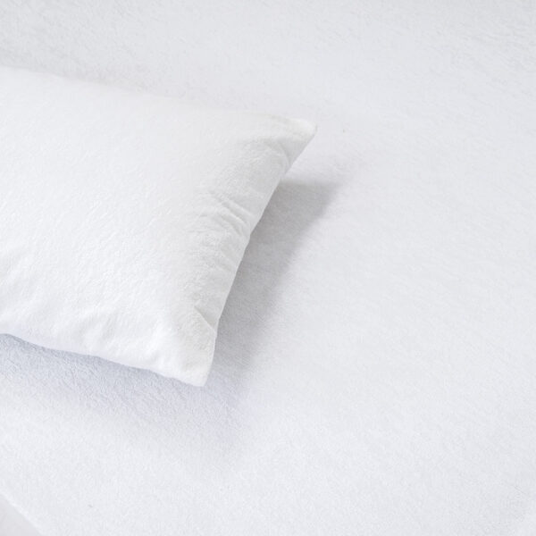 Nima Home Επίστρωμα 120×200+30 Abbraccio – Terry Λευκό shopinhome shopinhome