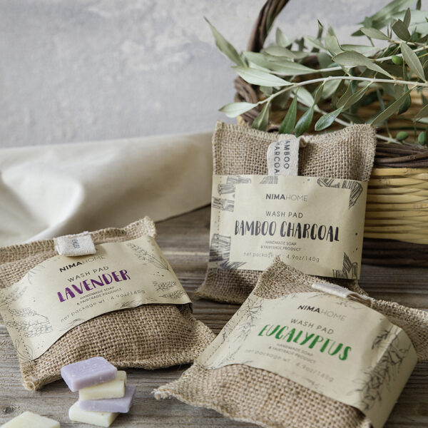 Nima Home Σαπούνι/Σφουγγάρι απολέπισης 140g Wash Pad – Eucalyptus shopinhome shopinhome