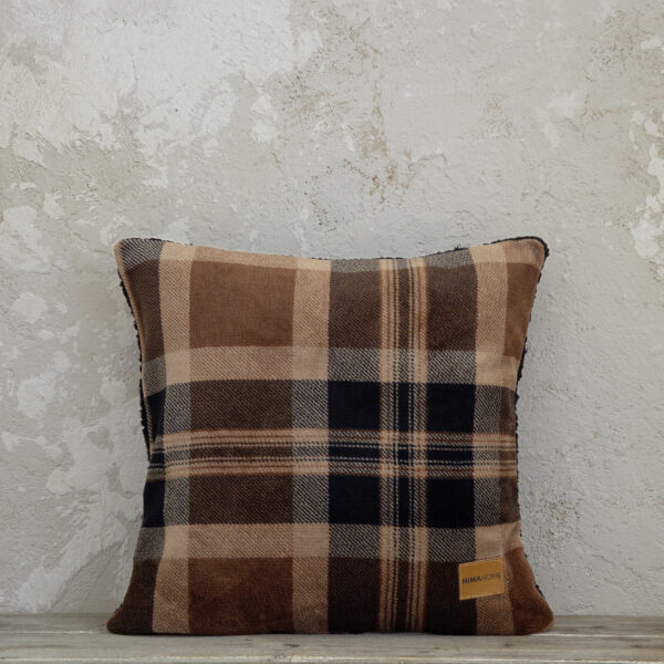 Nima Home Διακοσμητικό μαξιλάρι 45×45 – Madum Μπεζ, Καφέ shopinhome shopinhome