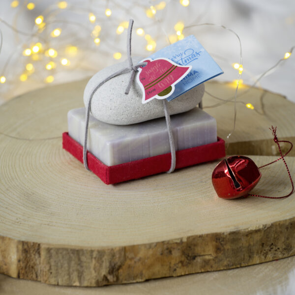 Nima Home Σετ Σαπούνι χειροποίητο 125g + Πέτρα απολέπισης – Xmas Bells shopinhome shopinhome