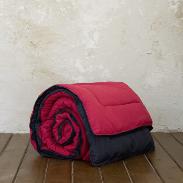 Nima Home Πάπλωμα Μονό 160×240 Abalone – Ruby Red / Black Κόκκινο, Μαύρο   160×240 shopinhome shopinhome