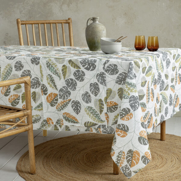 Nima Home Τραπεζομάντηλο 150×190 – Temple Μπεζ, Πράσινο shopinhome shopinhome