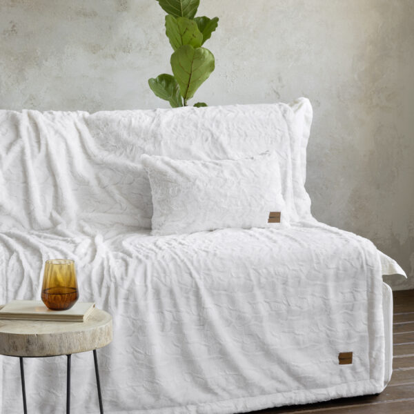 Nima Home Κουβέρτα καναπέ 130×170 – Velure Cream Εκρού BP25, ΝΙΜΑ shopinhome