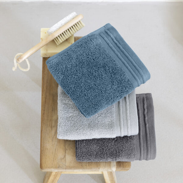 Nima Home Σετ Πετσέτες (3 x 30×30) Breezy Dark Γκρι, Μπλε shopinhome shopinhome