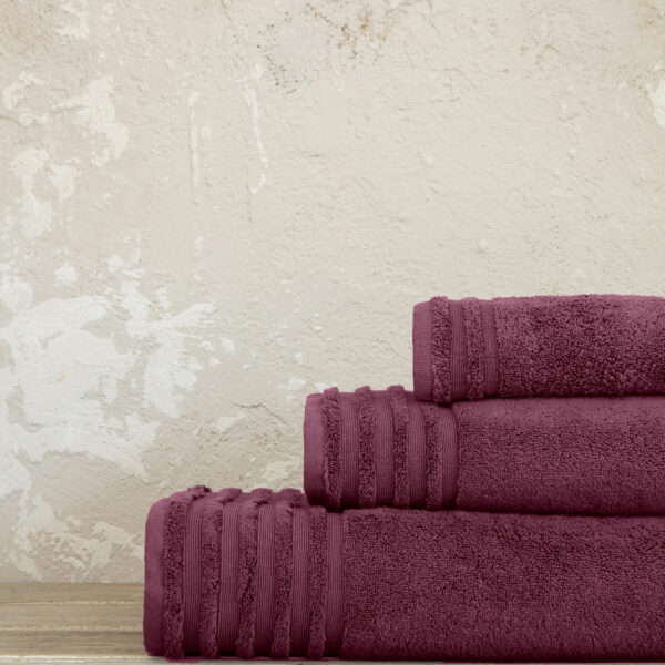 Nima Home Πετσέτα 50×100 Vista – Bordeaux Μπορντώ shopinhome shopinhome