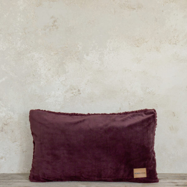 Nima Home Διακοσμητικό Μαξιλάρι 30×50 – Nuan Bordeaux Μπορντώ shopinhome shopinhome