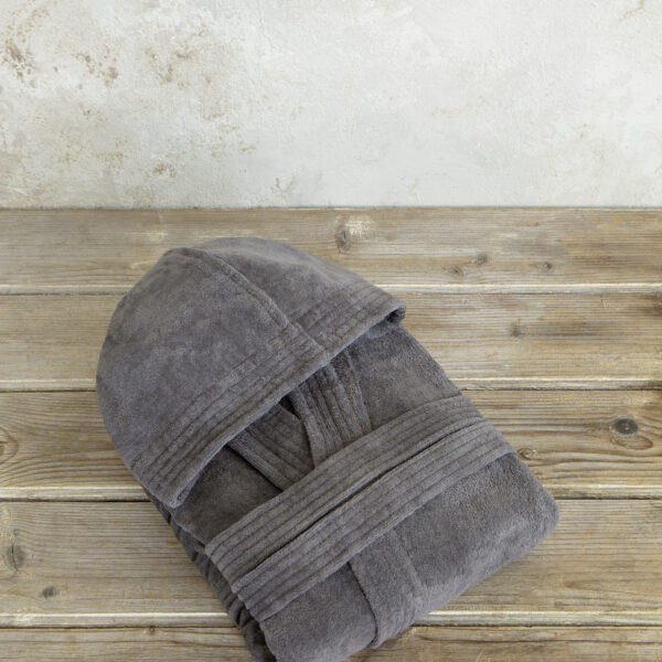 Nima Home Μπουρνούζι με κουκούλα Zen – Small – Midnight Gray Γκρι shopinhome shopinhome