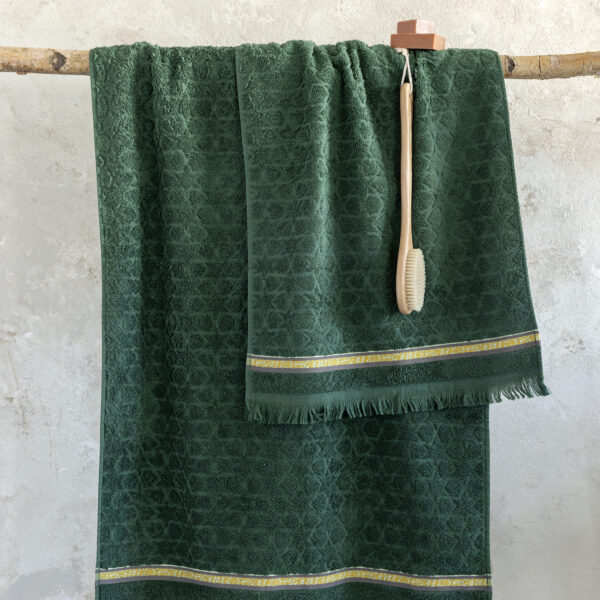 Nima Home Σετ Πετσέτες (50×90 + 70×140) – Starry Night Πράσινο shopinhome shopinhome