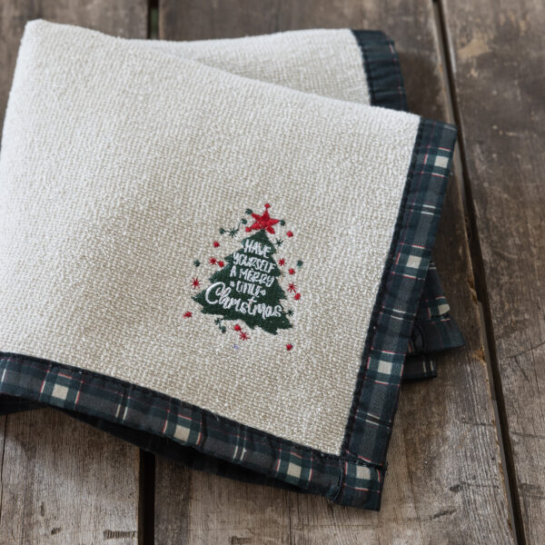 Nima Home Πετσέτα Κουζίνας 40×40 – Festive Εκρού shopinhome shopinhome