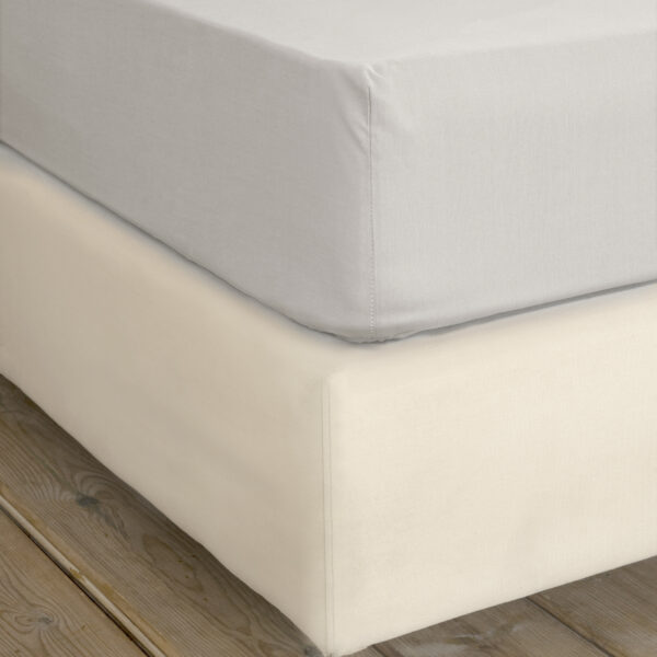 Nima Home Σεντόνι Γίγας με Λάστιχο Unicolors – Oat Beige Μπεζ     185×205+35 shopinhome shopinhome