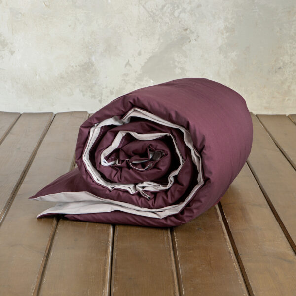 Nima Home Παπλωματοθήκη Γίγας Colors – Oat Beige / Deep Bordeaux Μπεζ, Μπορντώ   240×260 shopinhome shopinhome