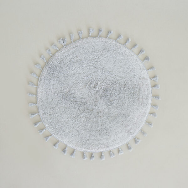 Nima Home Πατάκι Μπάνιου Δ90 – Fuzzy Gray Γκρι shopinhome shopinhome