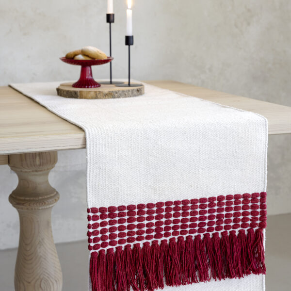 Nima Home Runner 40×160 – Innes Red Εκρού, Κόκκινο shopinhome shopinhome