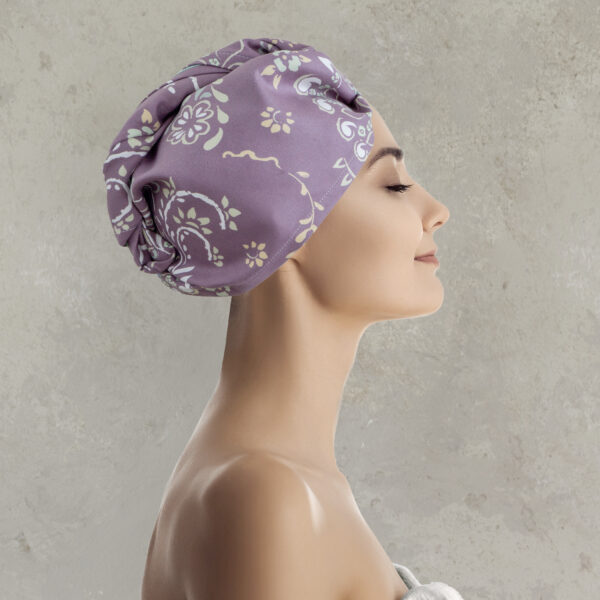 Nima Home Πετσέτα/Τουρμπάνι μαλλιών 25×65 – Leilan Μωβ shopinhome shopinhome