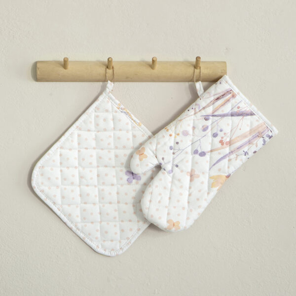 Nima Home Σετ Κουζίνας (Γάντι + Πιάστρα) – Laurel Μπεζ Αξεσουάρ, BP25 shopinhome