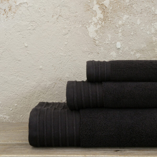 Nima Home Πετσέτα 40×60 Feel Fresh – Total Black Μαύρο shopinhome shopinhome