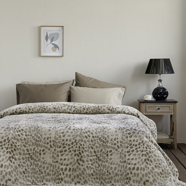 Nima Home Κουβέρτα Βελουτέ Μονή 160×220 – Sylvan Μπεζ shopinhome shopinhome