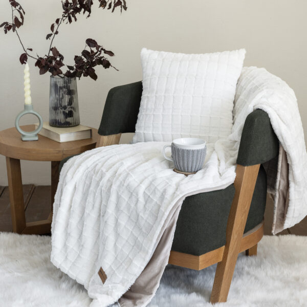 Nima Home Κουβέρτα καναπέ 130×170 – Weave Cream Εκρού shopinhome shopinhome