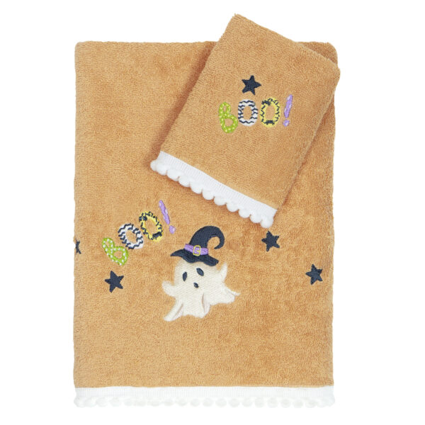 Nima Kids Σετ Πετσέτες (30×50 + 70×140) – Boo! Πορτοκαλί shopinhome shopinhome
