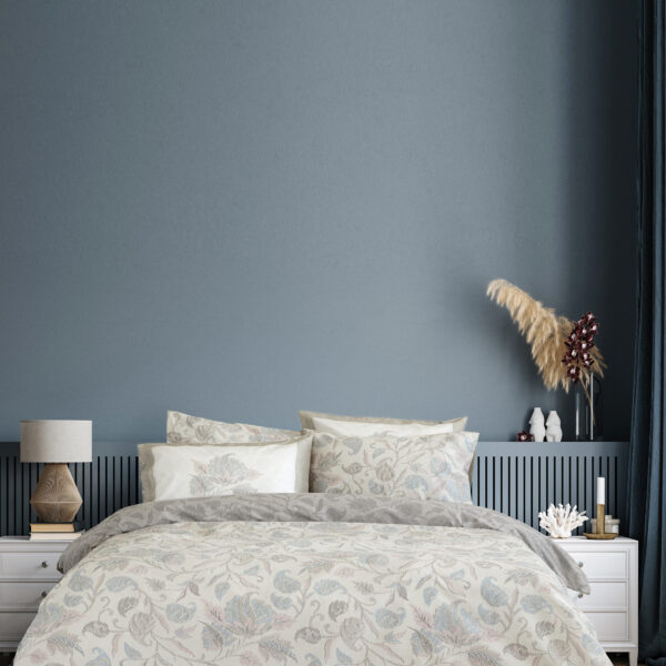 Nima Home Σετ Παπλωματοθήκη Υπέρδιπλη – Aelia Μπεζ, Γαλάζιο, Ροζ   (1 x 220×240 + 2  52×72) shopinhome shopinhome