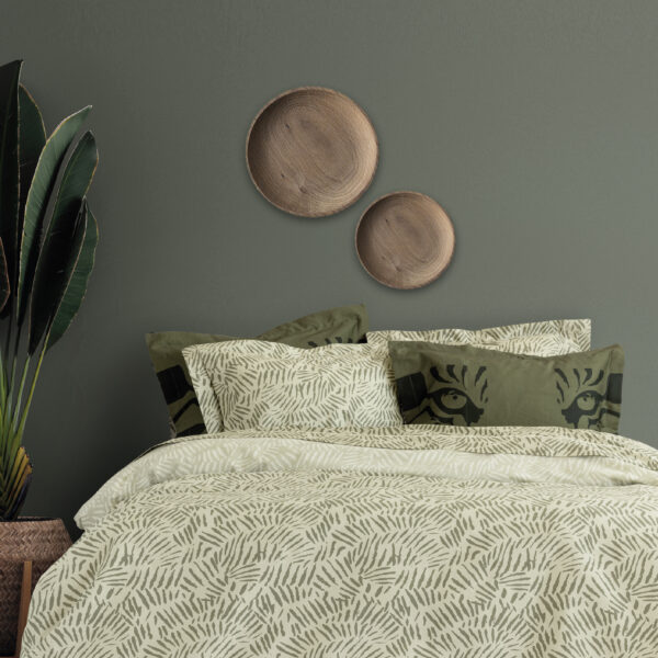 Nima Home Σετ Σεντόνια Υπέρδιπλα – Lebrand Πράσινο   (2 x 240×270 + 2    52×72+5) shopinhome shopinhome