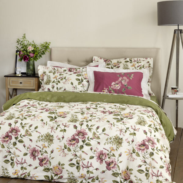 Nima Home Σετ Παπλωματοθήκη Υπέρδιπλη – Moments Πράσινο, Μπορντώ, Εκρού   (1 x 220×240 + 2    52×72+5) shopinhome shopinhome