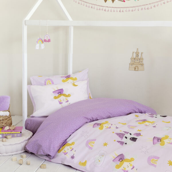 Nima Kids Σετ Παπλωματοθήκη Μονή – Odette Λιλά   (1 x 160×240   52×72) shopinhome shopinhome