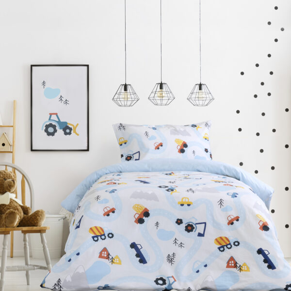 Kocoon Kids Σετ Παπλωματοθήκη Μονή – Happy Ride    (1 x 165×245   52×72) shopinhome shopinhome