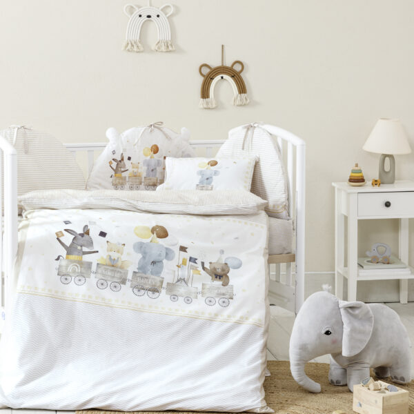 Nima Bebe Κουβερλί Κούνιας – Magic Party Μπεζ   100×140 shopinhome shopinhome