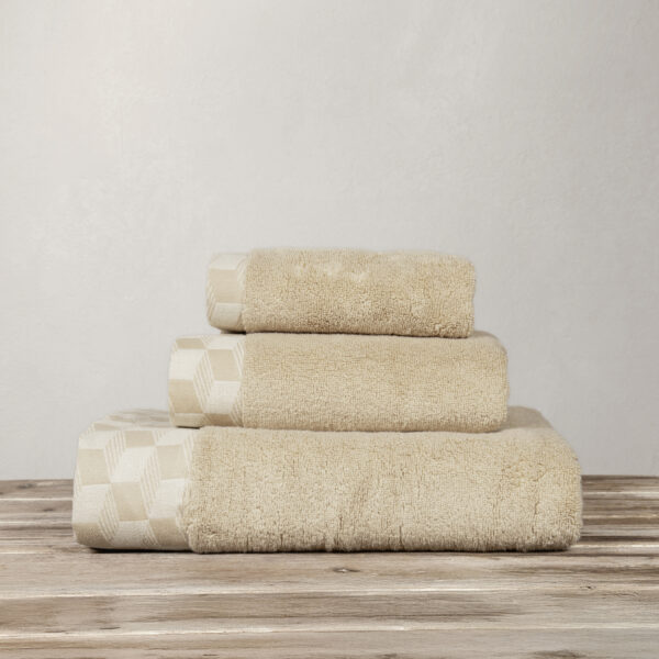 Nima Home Πετσέτα 50×100 Luxe – Mustard Beige Μουσταρδί shopinhome shopinhome