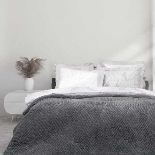 Nima Home Κουβέρτα/Πάπλωμα Μονό 160×220 – Velva Dark Gray Γκρι   160×220 shopinhome shopinhome