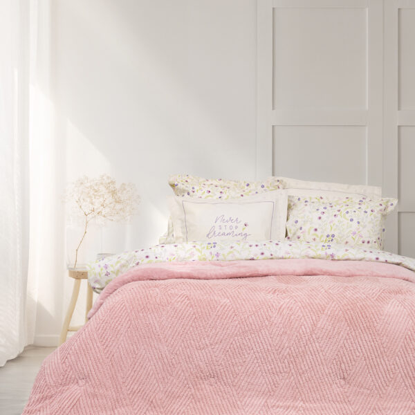 Nima Home Κουβέρτα/Πάπλωμα Μονό 160×220 – Velva Rose Ροζ   160×220 shopinhome shopinhome