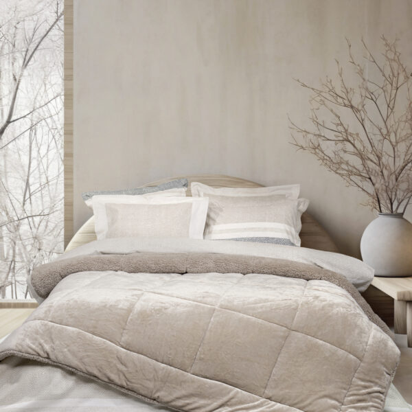 Nima Home Κουβέρτα/Πάπλωμα Υπέρδιπλο 220×240 – Cira Beige Μπεζ  o 220×240 shopinhome shopinhome