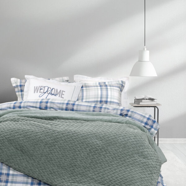 Nima Home Κουβέρτα/Πάπλωμα Υπέρδιπλο 220×240 – Muffle Smoky Green Πράσινο  o 220×240 shopinhome shopinhome