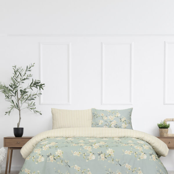 Kocoon Home Σετ Σεντόνια Μονά με Λάστιχο – Clementine      (1 x 100×200+30  x 160×270   52×72) shopinhome shopinhome