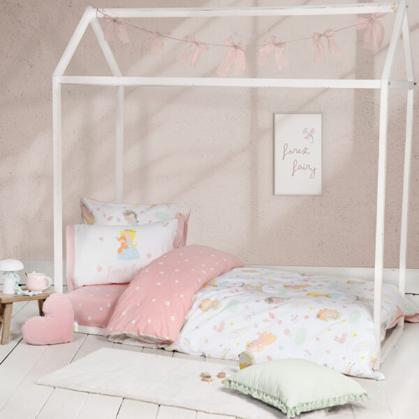 Nima Kids Σετ Σεντόνια Μονά με Λάστιχο – Forest Fairy Πολύχρωμο     (1 x 100×200+30  x 170×255   52×72) shopinhome shopinhome