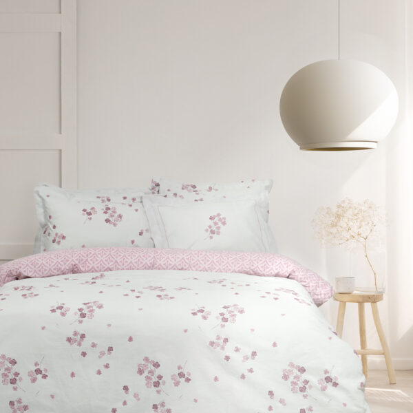 Nima Home Σετ Παπλωματοθήκη Γίγας – Roselle Γαλάζιο, Ροζ   (1 x 240×260 + 2    52×72+5) shopinhome shopinhome