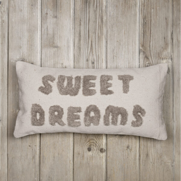 Nima Home Διακοσμητική Μαξιλαροθήκη 30×60 – Sweet Dreams Εκρού shopinhome shopinhome
