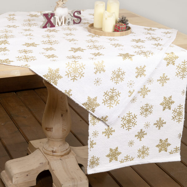 Nima Home Runner 45×150 – Glow Λευκό, Χρυσό shopinhome shopinhome