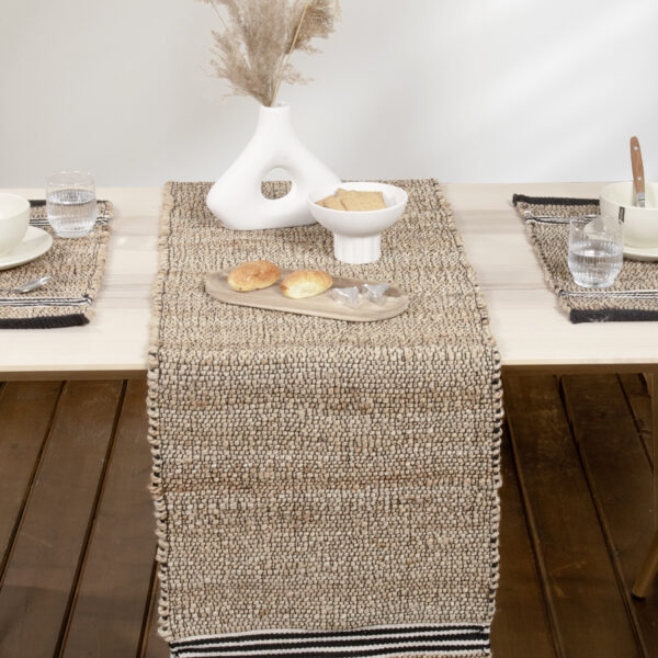 Nima Home Runner 45×150 – Ray Μπεζ, Mαύρο shopinhome shopinhome