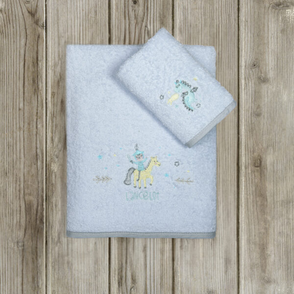 Nima Kids Σετ Πετσέτες (30×50 + 70×140) – Lancelot Γαλάζιο shopinhome shopinhome